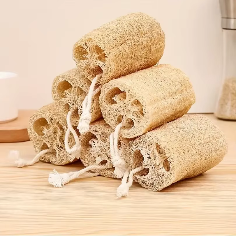 Natural Egyptian Loofah Exfoliating Body Scrubber, Egyptian Shower Loofah Sponge Body Scrubber for Women and Men for Body - Image 3