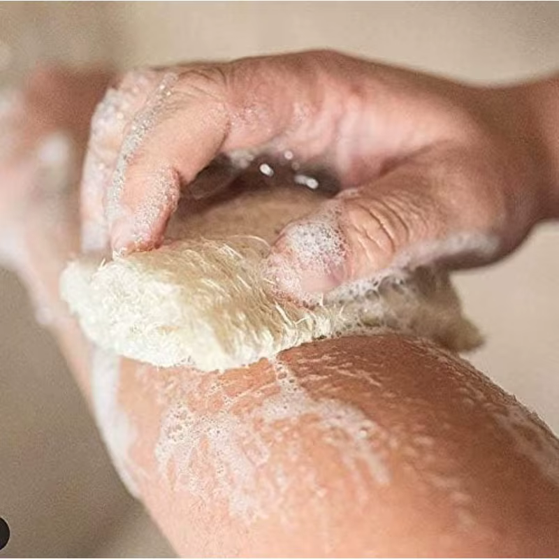 For Skin Care Spa Shower Body Bath Brush Kitchen Cleaning Natural Bath Loofah Exfoliating Body Sponge with Rope Loofah Scrubber - Image 3