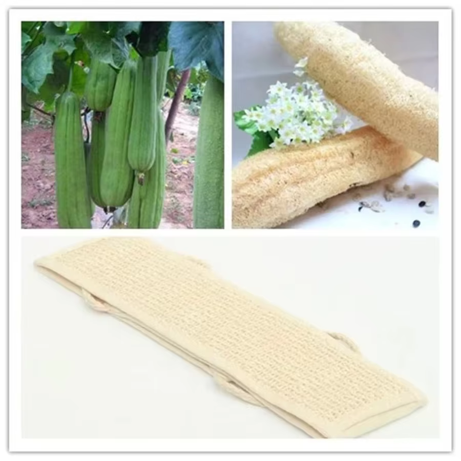 1/5 pcs Rubbing belt Natural Soft Exfoliating Loofah Bath Shower Unisex - Image 6