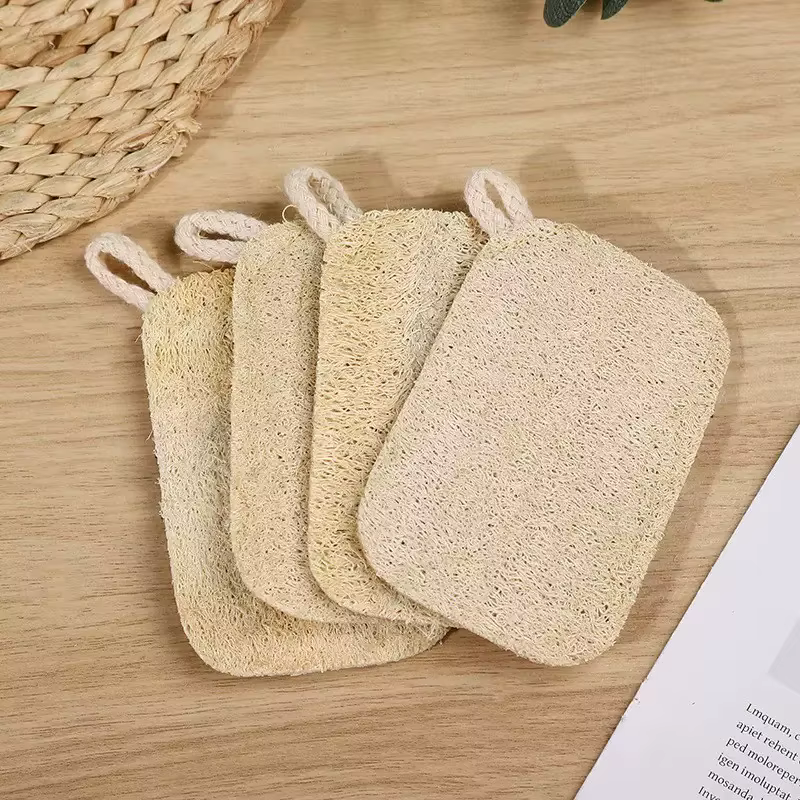 3pcs/5pcs Natural Old Loofah Cleaning Cloth, Cleaning Ball, Loofah Sponge, Household Dishwashing Cloth, Great Home Cleaning Product