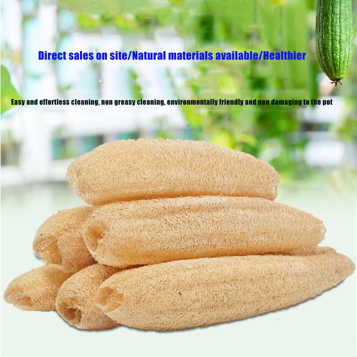 1pcs Natural Loofah Sponge Multi-purpose Cleaning Tool for Kitchen Bathroom Scrubber For Daily Cleansing Wash Body Scrubber Spa - Image 4