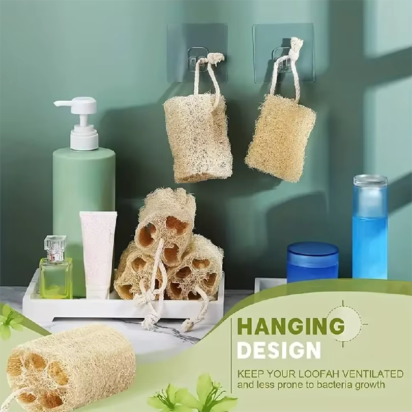 Natural Egyptian Loofah Exfoliating Body Scrubber, Egyptian Shower Loofah Sponge Body Scrubber for Women and Men for Body - Image 6